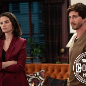 15 August: new HQ still with Selena from new season of Only Murders In The Building