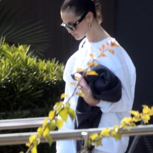 21 August: Selena spotted arriving at the private airport in Los Cabos, Mexico