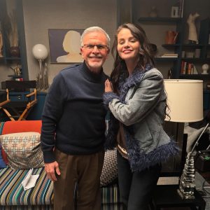 6 August: Selena backstage on set of Only Murders In The Building