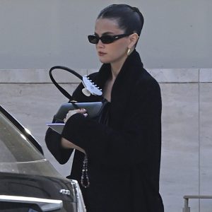 13 August: Selena spotted leaving an office building in Los Angeles