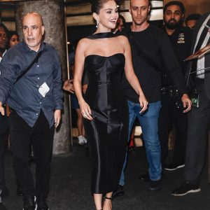 9 September: Selena spotted leaving NBC studios in New York