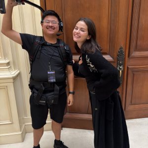 2 October: new pic of Selena with a fan