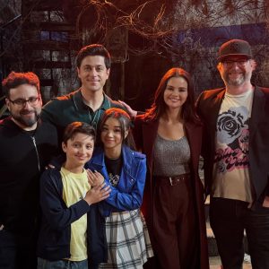 20 October: new pic with Selena from behind the scenes of Wizards Beyond Waverly Place