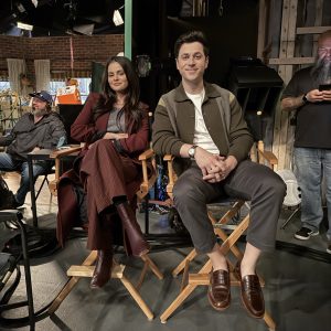 27 April: Selena & David Henrie on set of Wizards Beyond Waverly Place