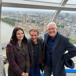 22 May: Selena with Steve Martin & Martin Short in London