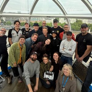 24 May: Selena with the cast on set of ‘Only Murders In The Building’ in London
