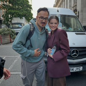 28 May: Selena with a fan in London